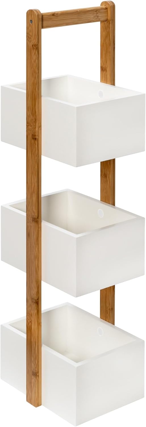 Honey-Can-Do 3-Tier Storage Caddy BTH-08790 Natural, 30 lbs