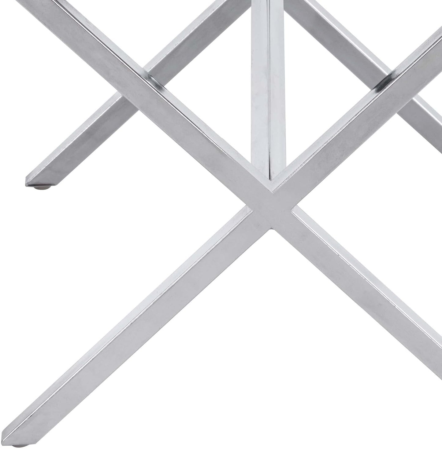 DUHOME Vanity Stool,Modern PU Leather Ottoman Stool Chair for Vanity Bench with Metal X Legs, Rectangle Makeup Stools Padded Foot Rest Ottoman for Makeup Room, Living Room, Bathroom,White